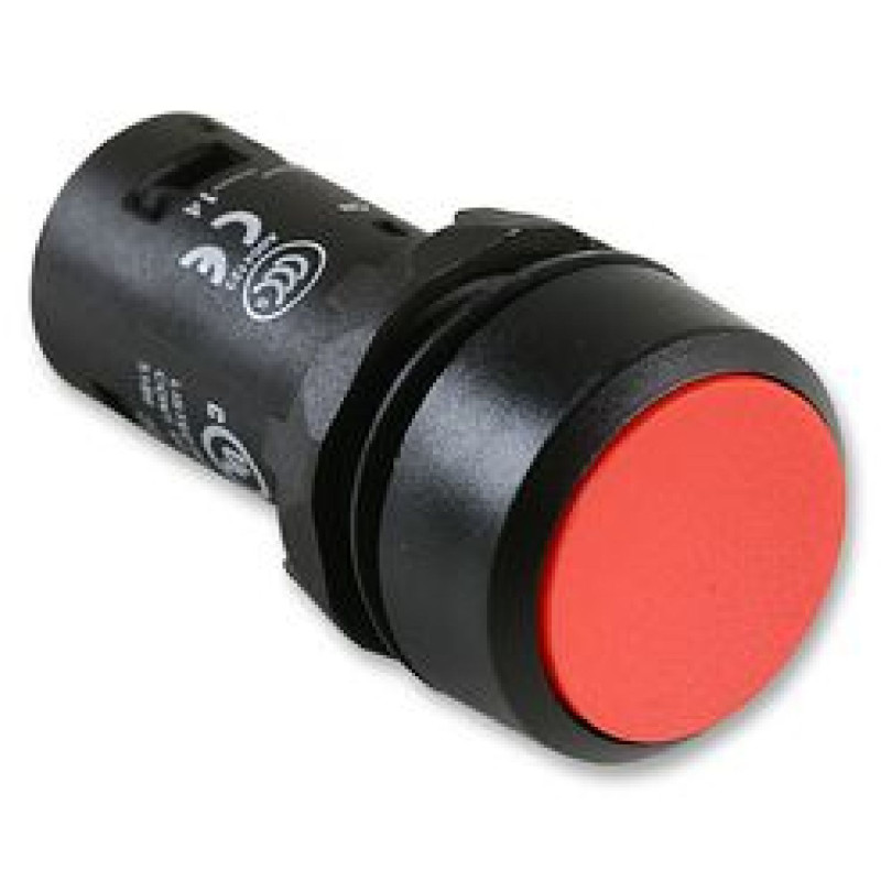 Abb CP1-10R-01 ,Montaj 22mm,Kontak 1K,Kırmızı Yaylı,M22 Buton