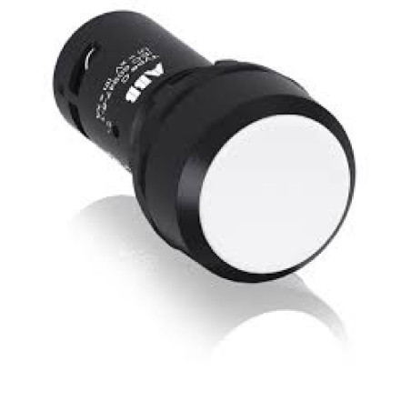 Abb CP1-10W-10 ,Montaj 22mm,Kontak-1A,Beyaz Yaylı,M22 Buton
