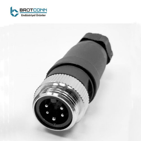 Conec M7 8-05MS ,Gövde 7 8 inç,5pin,Erkek Konnektör