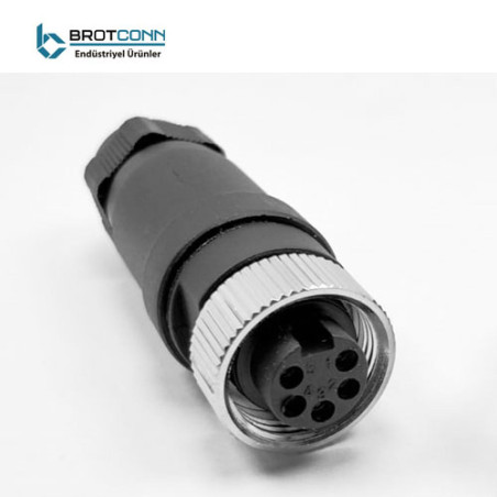 Conec M7 8-05FS ,Gövde 7 8 ,5-Pin,Dişi Konnektör