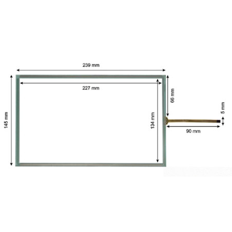 Delta DOP110-TOUCH ,Model 10.1 ,Ebat 239x145mm,Soket 4pin,Dokunmatik Cam Touch