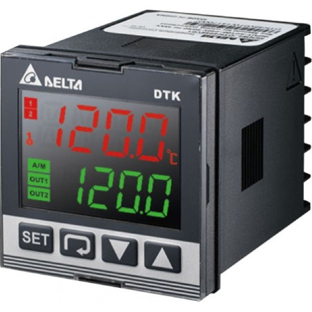 Delta DTK7272V02 ,Ebat 72x72mm,Besleme 110v..220vac,Giriş PT100 TC,Çıkış SSR,Isı Kontrol