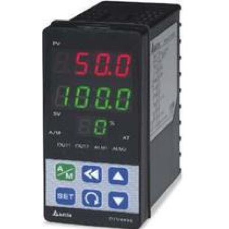 Delta DTV4896R ,Ebat 48x96mm,Besleme 220vac,Giriş PT100 TC ANALOG,Çıkış Kontak 3A,Vana Kontrol