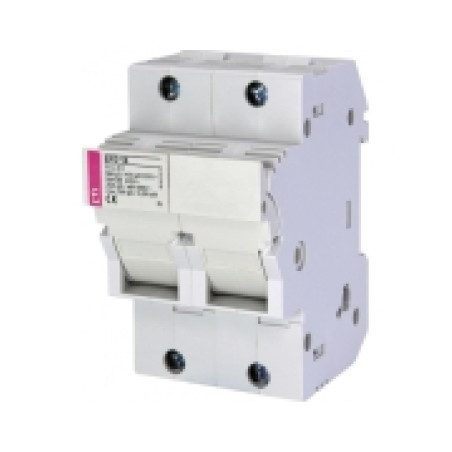 Eti EFD14-2P ,2-Faz 2-Kutup,14x51mm 50 Amper,Ray Tip,Kartuş Sigorta Yuva