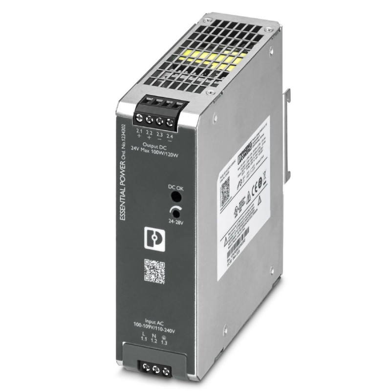 Phoenix PS-EE-2G 1AC 24DC 120W SC ,Besleme 110v..220vac,Çıkış 24vdc 5 Amper,Güç 120w,Ray Tip,Smps,Güç Kaynağı