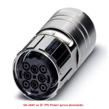 Phoenix SM-7ES1N8A8004 ,M40-8pin,Dişi Motor Soket Konnektör