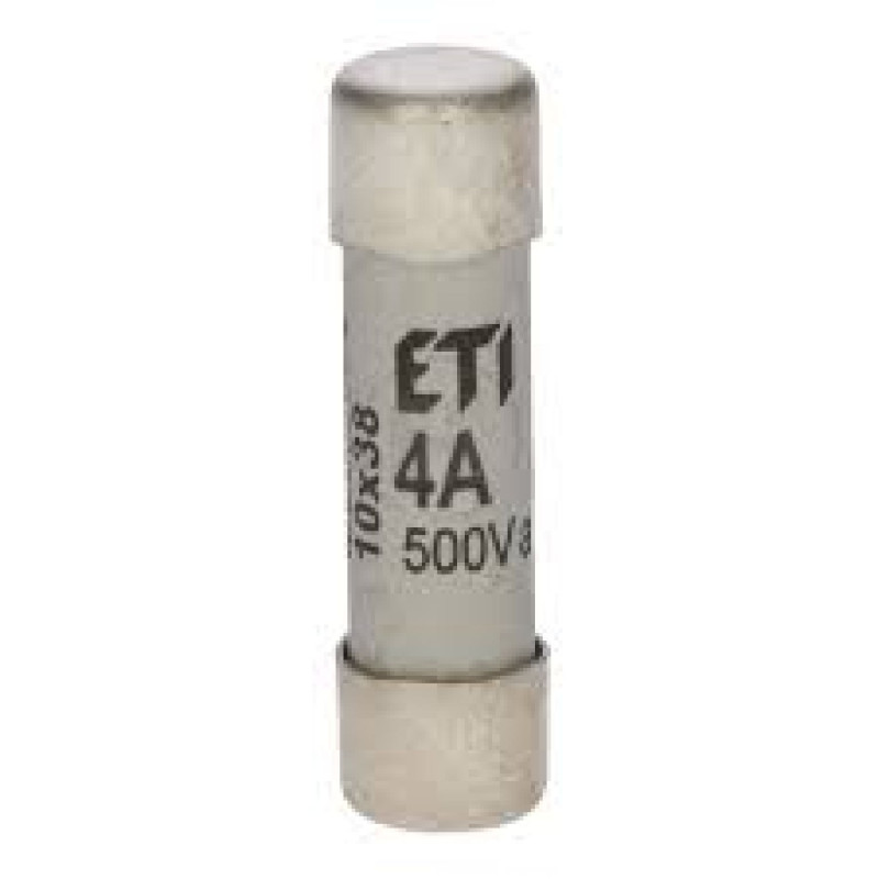 Eti CH10AM-4A ,Ebat 10x38mm,4 Amper,aM Yavaş,Kartuş Sigorta
