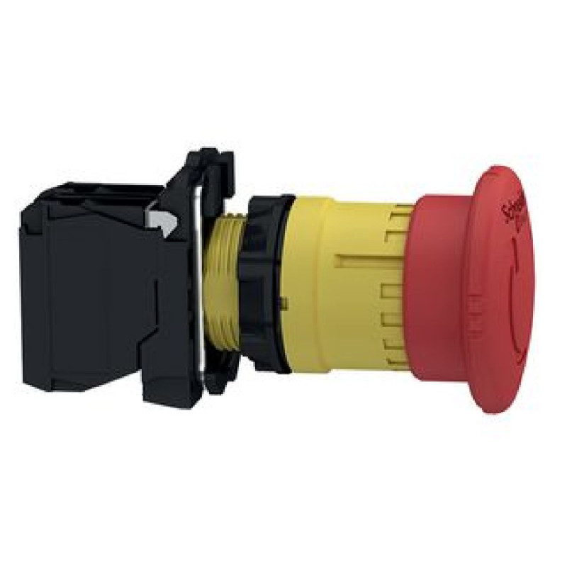 Schneider XB5AS8442 ,Montaj 22mm,Kontak-1K,Acil Kalıcı,M22 Buton