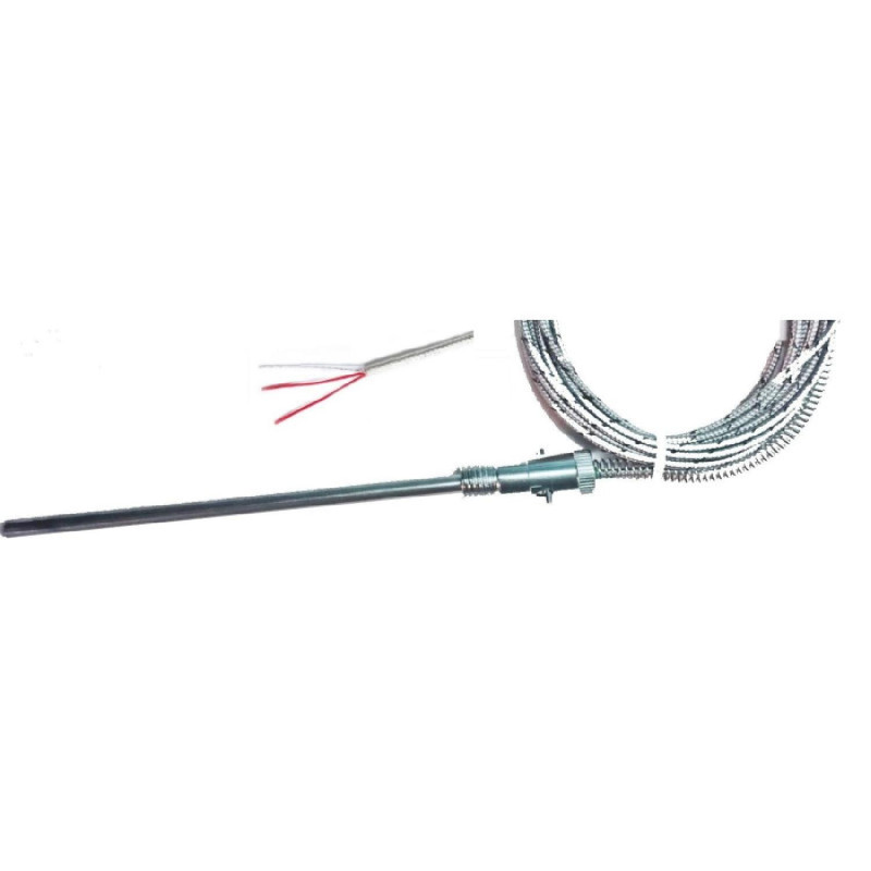 Emko RT-M06-L100-K02 ,Çap 6mm,Boy 10cm,Kablo 2mt,Bayonet PT100,Isı Sensör