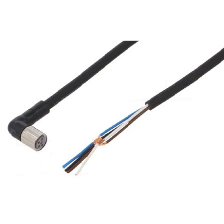 Omron XS3F-LM8PVC4A2M ,Soket Açı M8 4pin,4-Kablo 2mt,Pvc Sensör Kablo
