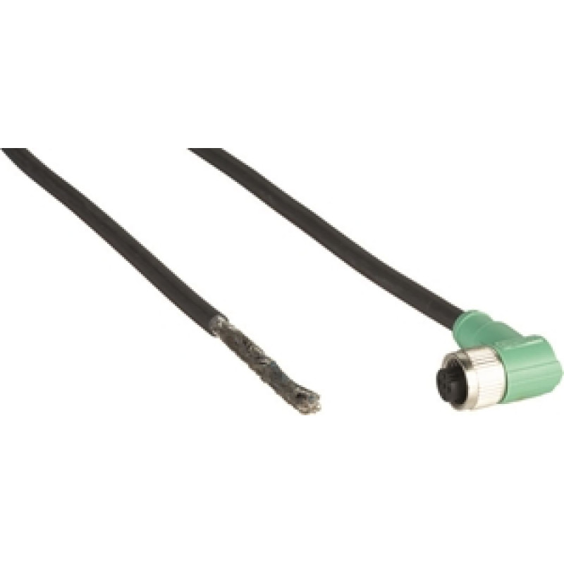 Phoenix SAC-5P-5,0-PUR M12FRSH ,Soket M12 5pin,Açılı 90,4-Kablo Pur-5mt,Blendajlı Örgülü,Sensör Kablo