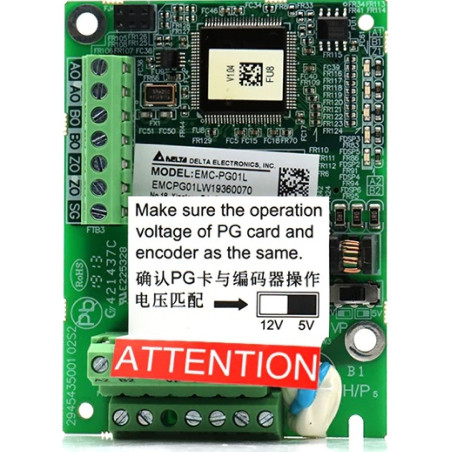 Delta EMC-PG01L ,C2000 Sürücü,TTL,Enkoder Modül