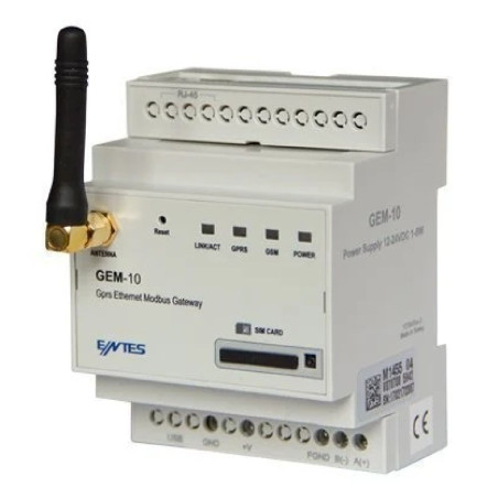 Entes GEMO-10-4G ,Ray Dın,Besleme 220vac,GSM GPRS,Gateway