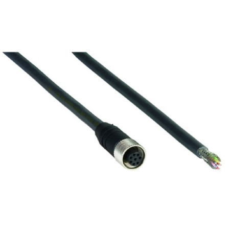 Sick DOL-1208-G05MA 6020993 ,Soket Düz M12 8pin,8-Kablo 5mt,Blendajlı Örgülü,Pvc Sensör Kablo