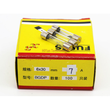 Bgdp 6x30-10A 100 ,Ebat 6x30mm,10 Amper,100-adet,Cam Sigorta