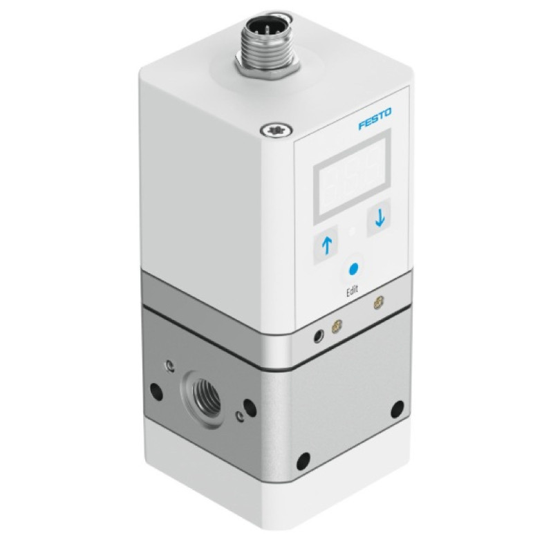 Festo VPPE-3-1-1 8-10-010-E1 ,Besleme 24vdc,Giriş 0..10v,Ayar 0..10-bar,Soket M12 5-Pin,Oransal Regulator