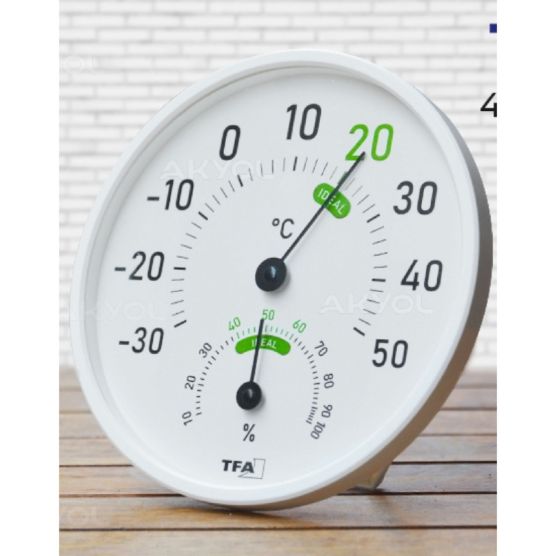 Tfa 45.2045.02 ,Ebat 130mm,İbreli Isı-Nem Gösterge