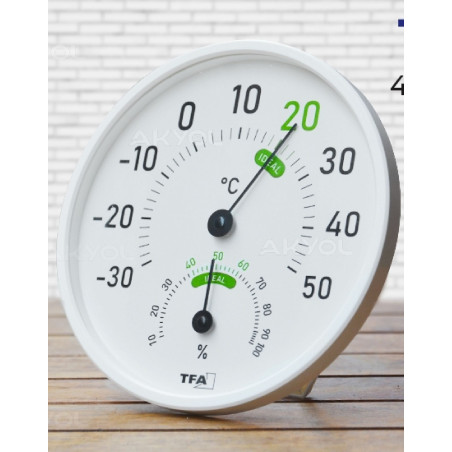 Tfa 45.2045.02 ,Ebat 130mm,İbreli Isı-Nem Gösterge