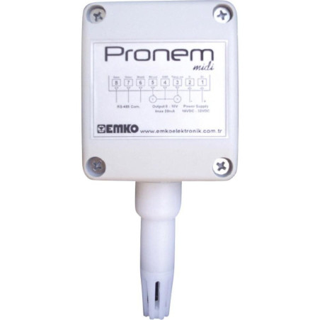 Emko PMD-W-H0 T0100 ,Besleme 24vdc,Çıkış 4..20mA,Isı-Nem Sensör Transmitter
