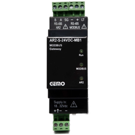 Gemo AR2-S-24VDC-MB1 ,Besleme 24vdc,RS485 Haberleşme Modül