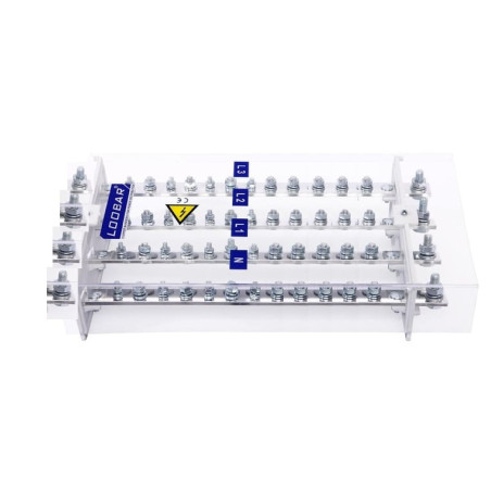 Loobar LB.4212.400 ,4-Kutup 12-Kanal,400 Amper,2 12 SKP Bağlantı,Dağıtım Bara