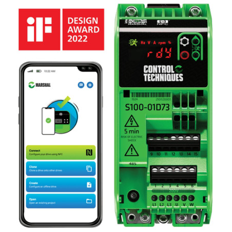 Nidec S100-01D73-0A0000 ,Güç 1.5kw 220vac,1 Faz MonoFaz,Ac Motor Sürücü Inverter