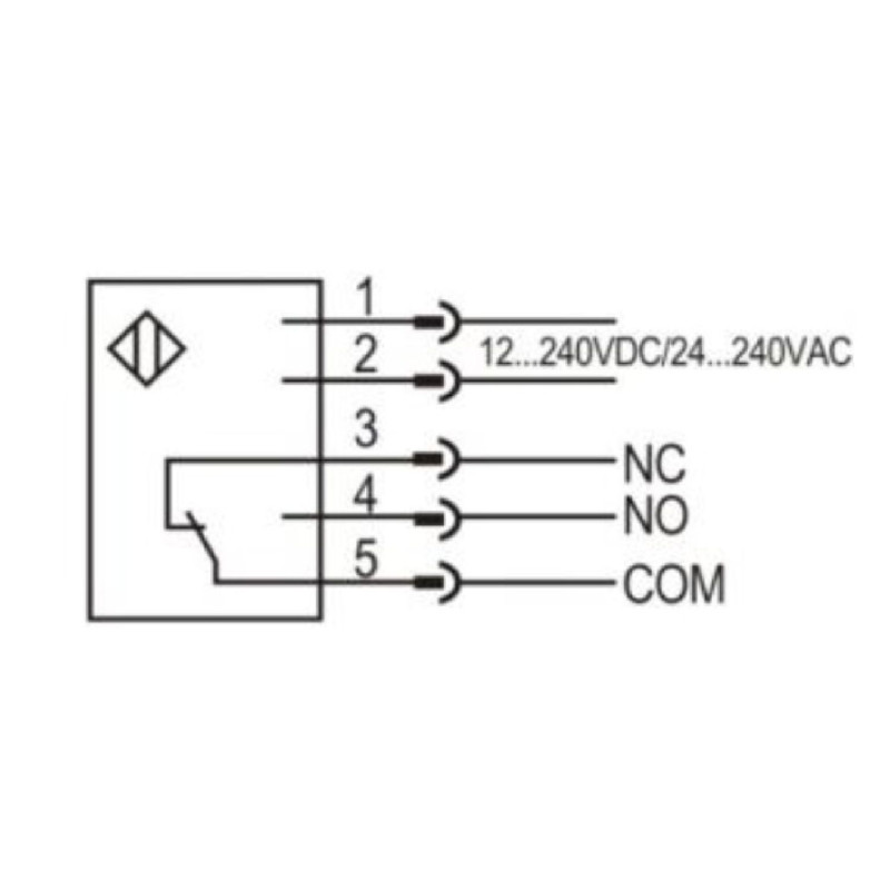Lanbao PTFT-BC100SK ,Ebat 50x50x18mm,Ölçüm 100cm,Çıkış Kontak-1A1K,Besleme 12v..220vac dc,5-Kablo 2mt,Cisim Fotosel