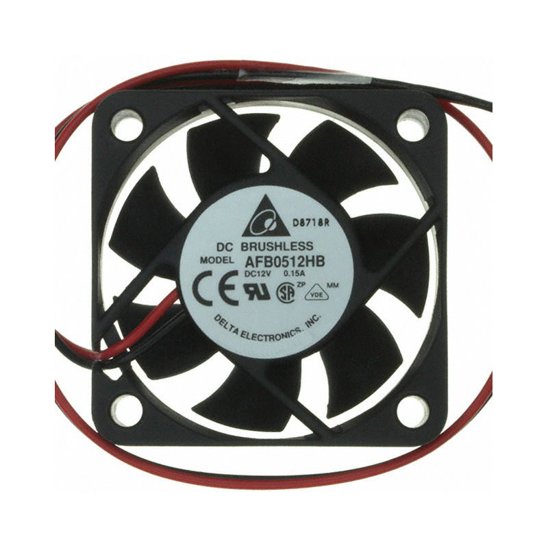 Delta AFB0512HB ,Ebat 50x15mm,Besleme 12vdc 0.15A 1.2W,Hava 14-Cfm,2 Kablo Fan