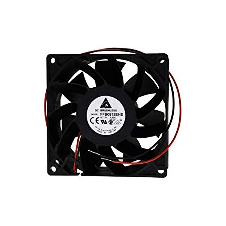 Delta FFB0912EHE ,Ebat 92x38mm,Besleme 12vdc 1.5A 12W,110-Cfm,2 Kablo Fan