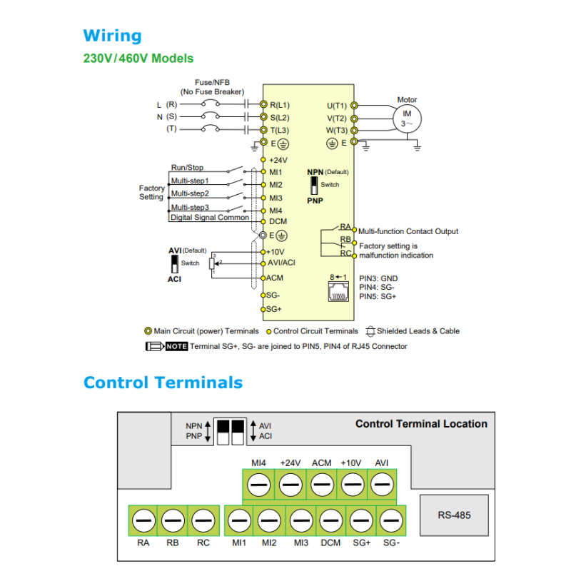 Delta VFD022EL43W-1 ,VFD-ELW,Güç 2.2kw 380vac,3-Faz TriFaz,Ac Motor Sürücü Inverter