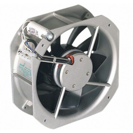 EbmPapst W2E200-HK38-01 ,Ebat 225x80mm,Rulmanlı,Besleme 220vac 0.29A 80W,Hava 606-Cfm,2-Kablo Fan
