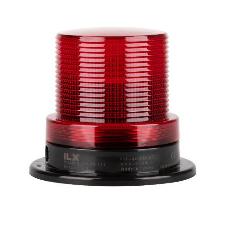 İlx İL-XM-T9-24K ,Besleme 24vdc,Çap 90mm,Ses 90dB Multi,Renk Kırmızı Multi,Tepe Lamba