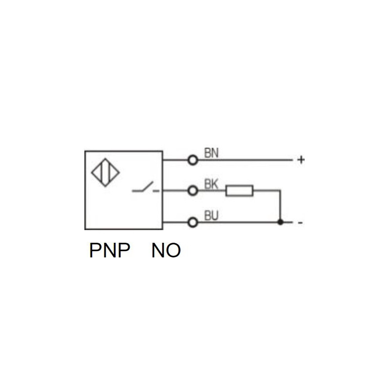 Leuze IS108MM 4NO-2E0 50129928 ,Ebat M8x45mm,Ölçüm 2mm,Çıkış PNP-NO,Besleme 10v..30vdc,3-Kablo,Endüktif Metal Sensör