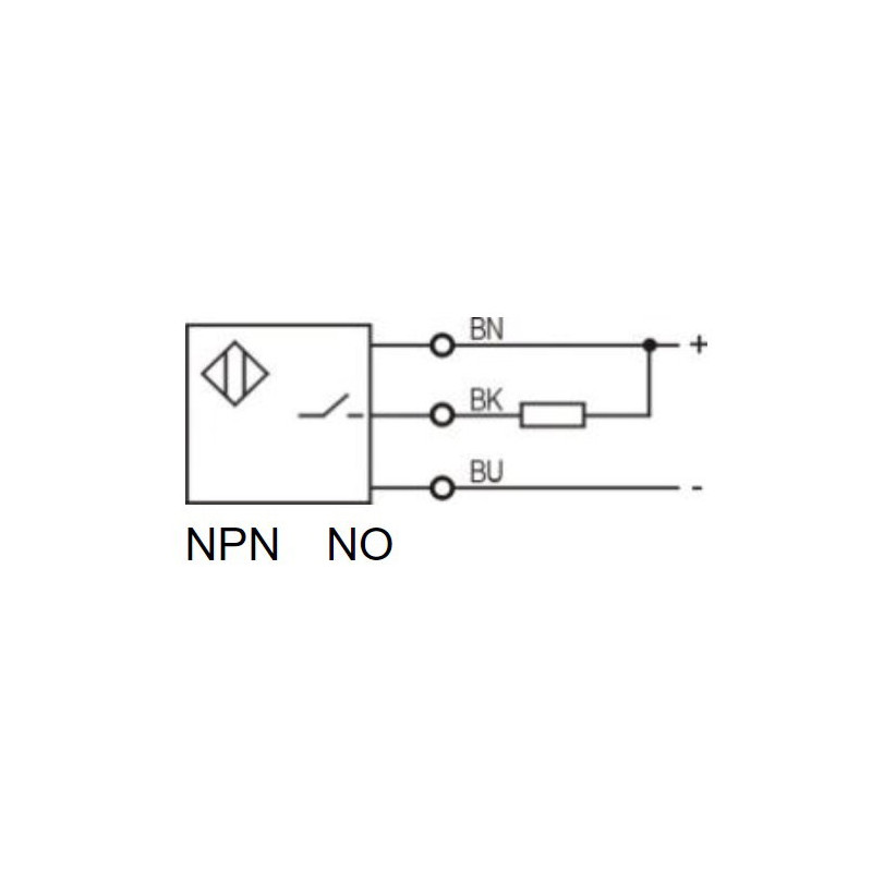Omron E2B-M12LS04-M1-C1 ,Ebat M12x75mm,Ölçüm 8mm,Çıkış NPN-NO,Besleme 10v..30vdc,Soket M12 4pin,Endüktif Metal Sensör