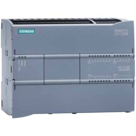 Siemens CPU1215C ,Besleme 24vdc,Giriş 14-Dijital 2-Analog,Çıkış 10-PNP 2-Analog,Plc Cpu Modül