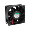 Sunon PMD2409PMB1-A. 2 .GN ,Ebat 92x38mm,Besleme 24vdc 0.50A 12.2W,Hava 120-Cfm,2-Kablo Fan
