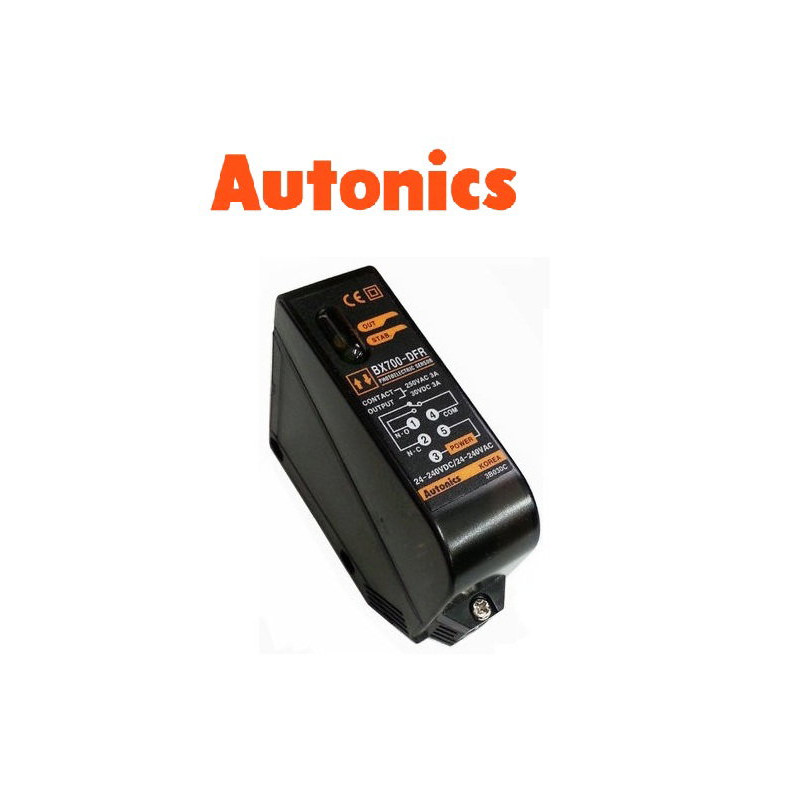 Autonics BX700-DFR-T ,Ebat 80x68x26mm,Ölçüm 70cm,Çıkış Kontak-1A1K,Besleme 24v..220vac dc,Zamanlı,Terminal Bağlantı,Cisim Fotose
