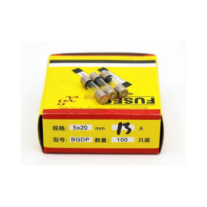 Bgdp 5x20-1A 100 ,Ebat 5x20mm,1 Amper,100-adet,Cam Sigorta