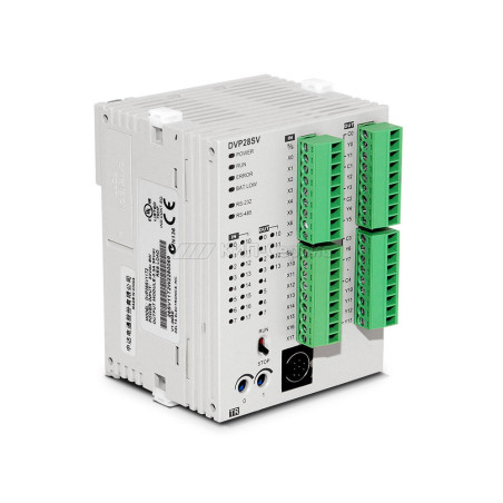 Delta DVP28SV211R2 ,Giriş 16-Dijital,Çıkış 12-Röle,Plc Cpu Modül