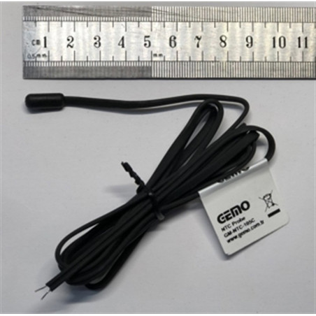 Gemo GM-NTC-105C ,Çap 5mm,Boy 20cm,Kablo 1.5mt,Sensör NTC,Bayonet Isı Sensör