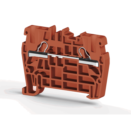 Klemsan PYK 4RD-KR ,Kırmızı-4mm,Baskılı Ray Klemens