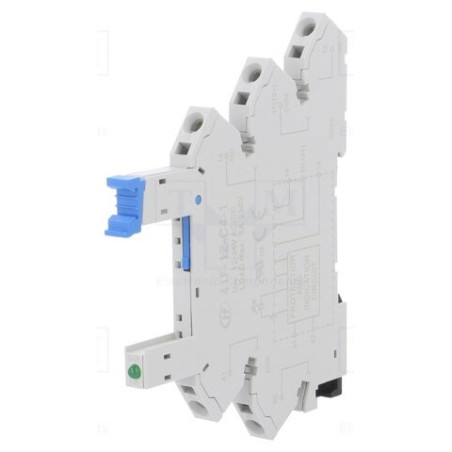 Panasonic 41F-1Z-C4-N-1 ,Bobin 24vac dc,Kontak 1A1K,5-Pin,Led,Baskılı,Ray,Slim Röle Soket
