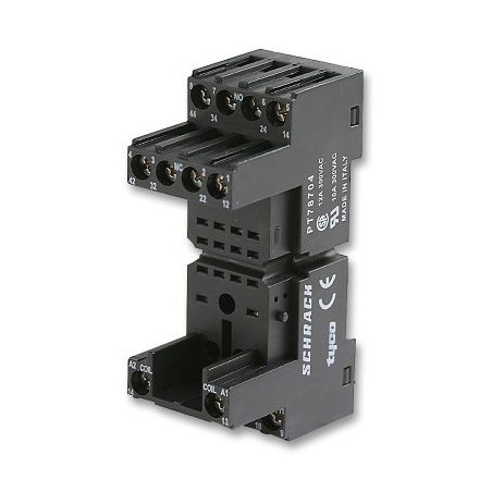 Schrack PT78740 ,Kalın-14pin,Vidalı,Ray,Röle Soket