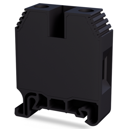 Tbloc TBL35-SH ,Renk Siyah,Kesit 35mm ,Vidalı Ray Klemens