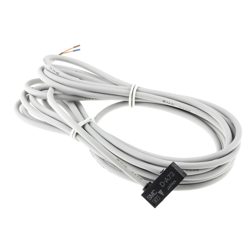 Smc 3C-D-A73L ,Ebat 6.5x10x24mm,Ölçüm 5mm,Çıkış AC DC-NO,Besleme 5v..24vdc,2-Kablo 3mt,Manyetik Piston Sensör