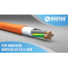 Birtaş EF5111-PUR-2x1 ,Kesit 1mm ,2-Damar Çok Telli,Standart,Hareketli PUR Kablo