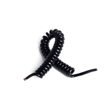 Icable PURFLEX-3x1-65 200cm ,Kesit 1mm ,3-Damar Çok Telli,Açık Boy 2mt,Spiral Kablo