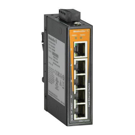 Weidmüller IE-SW-EL05-5TX ,Ray Tip,Besleme 24vdc,5-Port,Ethernet Hub