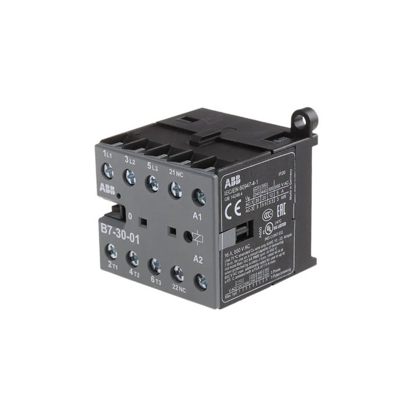 Abb B7-30-01-80 ,Bobin 220vac,Güç 5.5kw 12 Amper,Kontak-3P 1K,Mini Kontaktör
