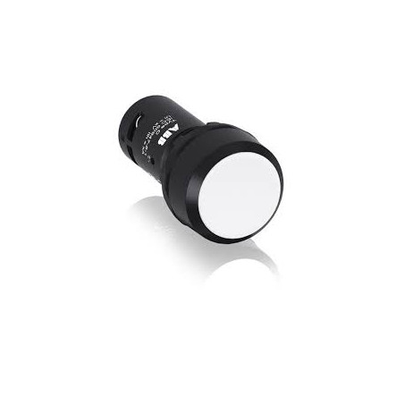Abb CP1-10W-10 ,Montaj 22mm,Kontak-1A,Beyaz Yaylı,Kompakt M22 Buton
